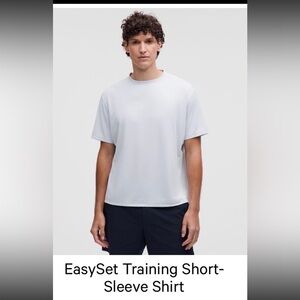 Lululemon Men's White Training Short-Sleeve Shirt, XXL